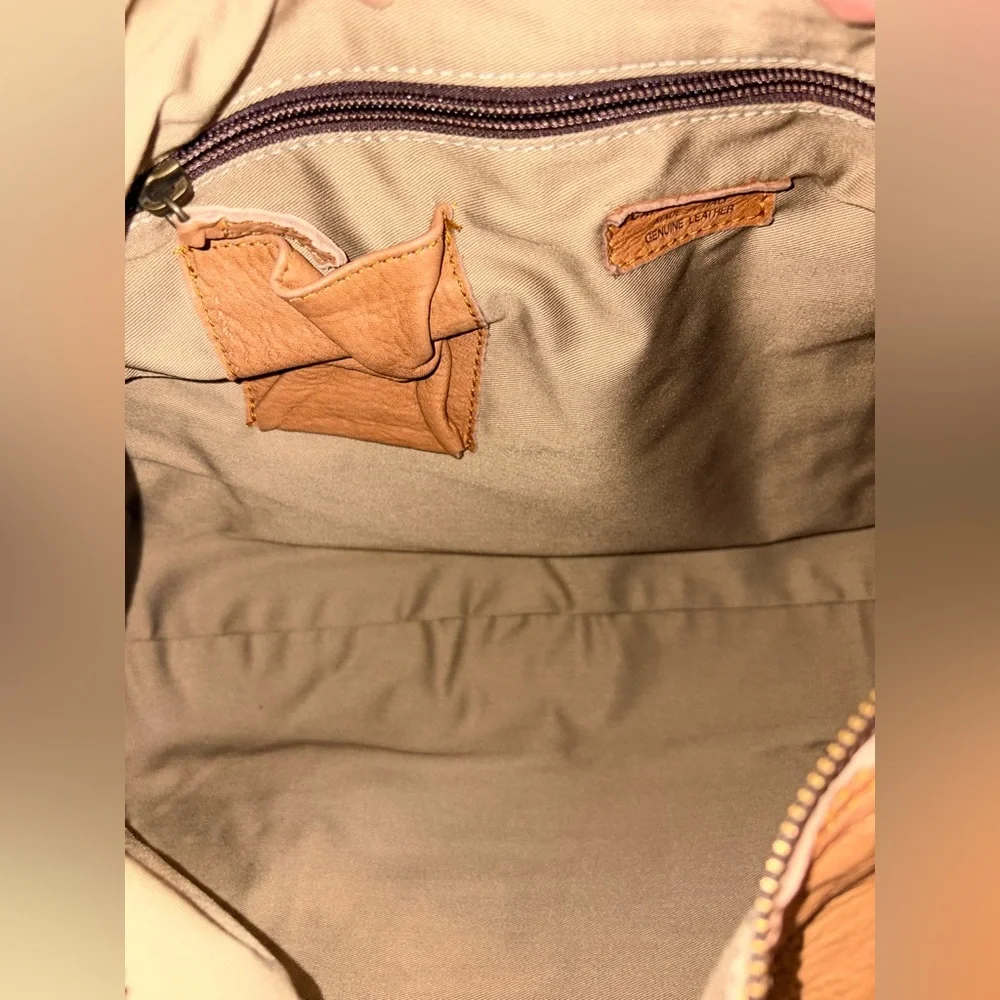 NWT Caterina Lucchi Large Studded Leather Hobo - Moro/Beige - Italy - Picture 14 of 16